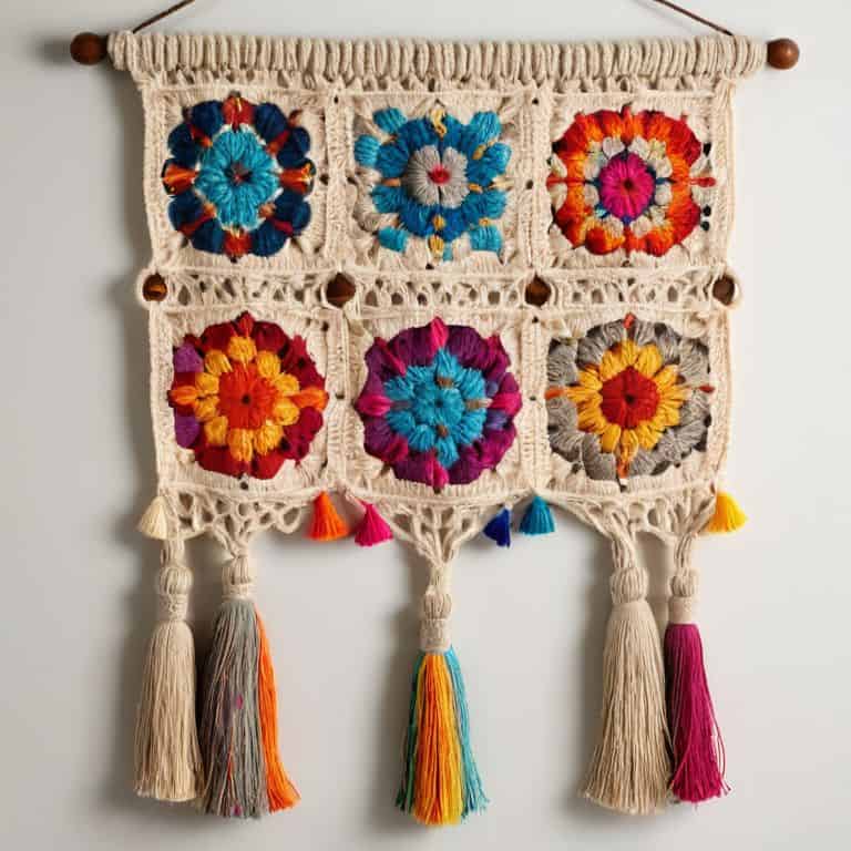 Granny Square Wall Hanging Decor
