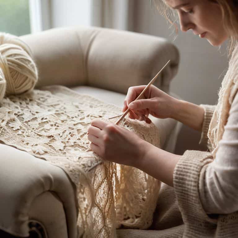 Simple Lace Scarf Knitting Bliss