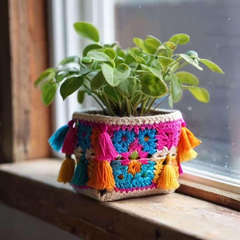 Granny Square Plant Cover