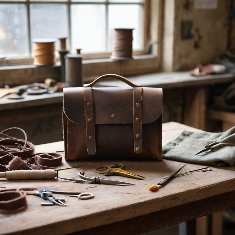 Leather project bag sewing success tips