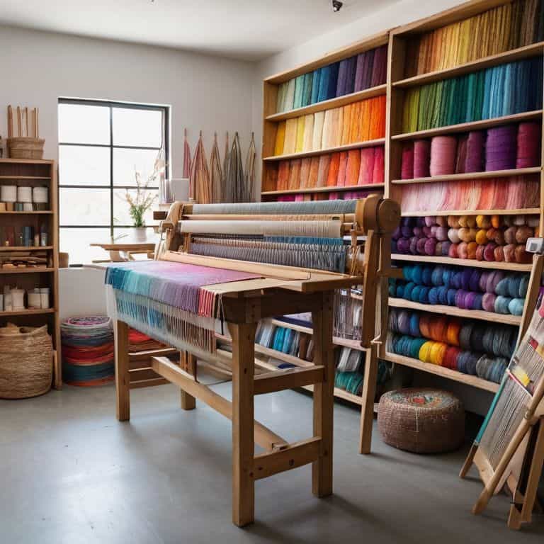 Color palette guide for weaving