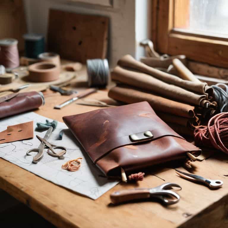 Leather project bag guide