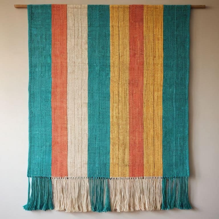 Color block woven wall hanging tutorial