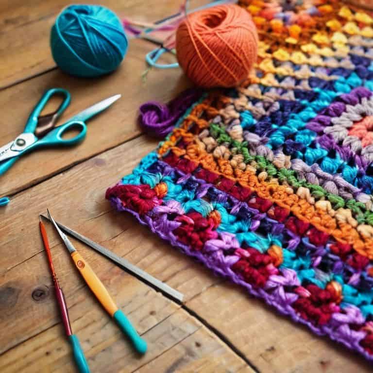 How to crochet a granny square