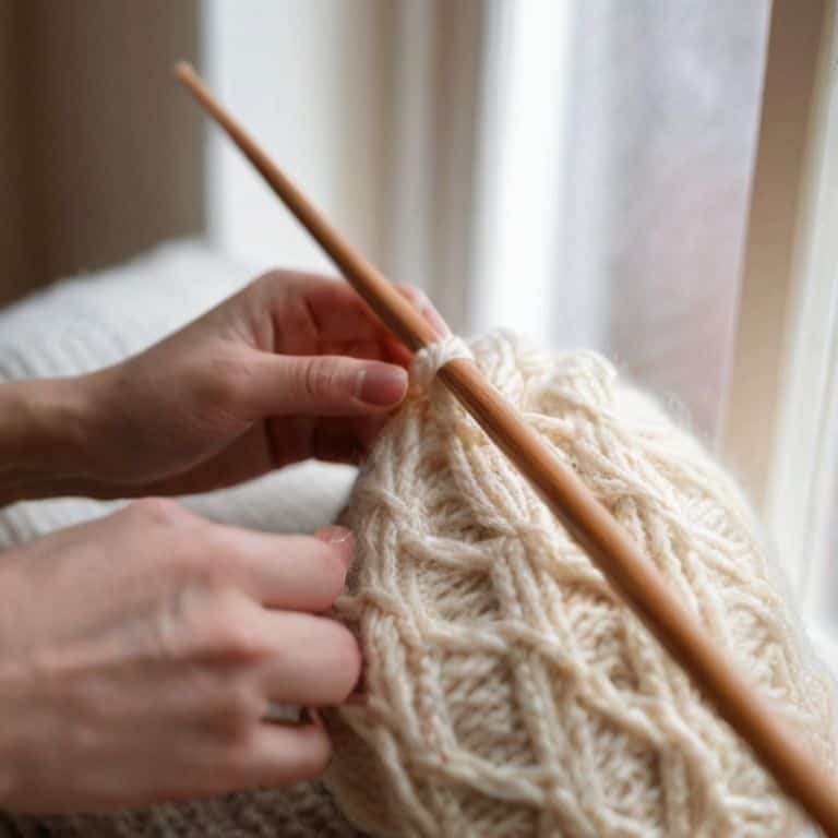 How to do the knit stitch