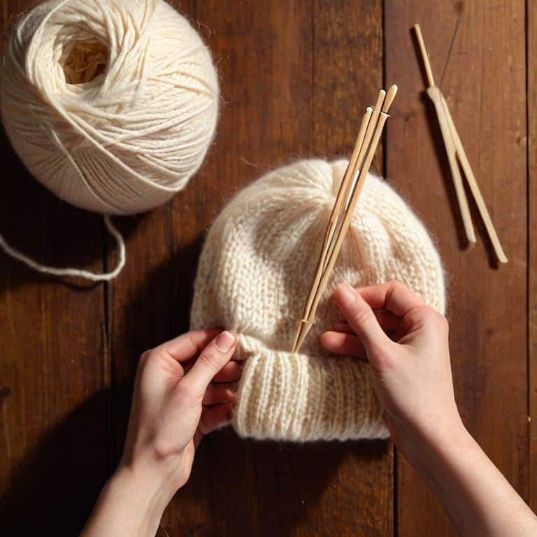 How to knit a simple beanie