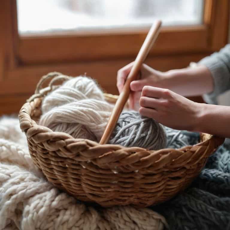 How to knit a simple chunky blanket