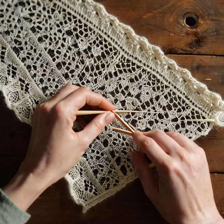 How to read lace knitting charts