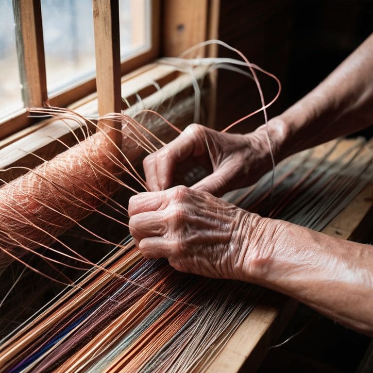 Weaving with unconventional materials techniques