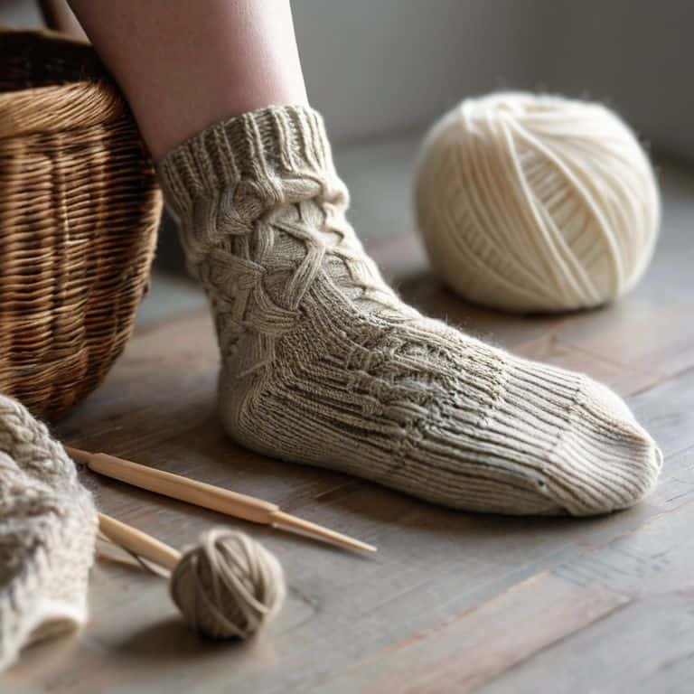 Sock heel flap and gusset explained