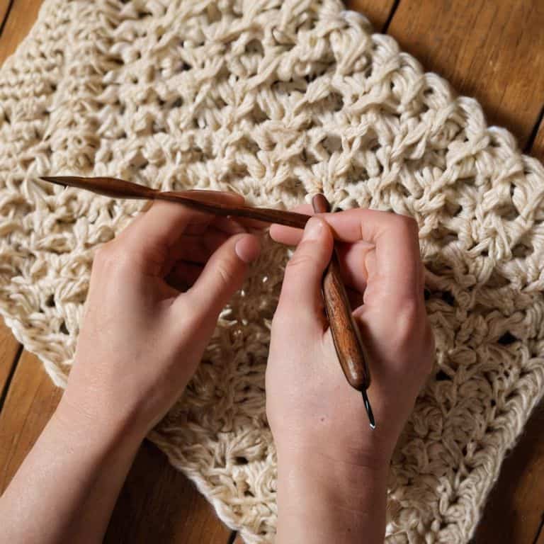Interlocking crochet in tapestry