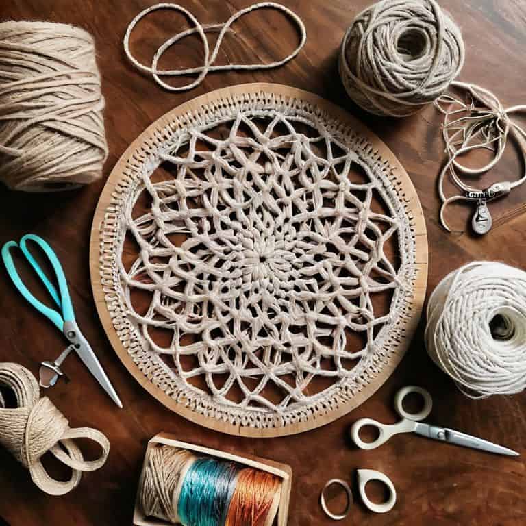 Macrame cord guide