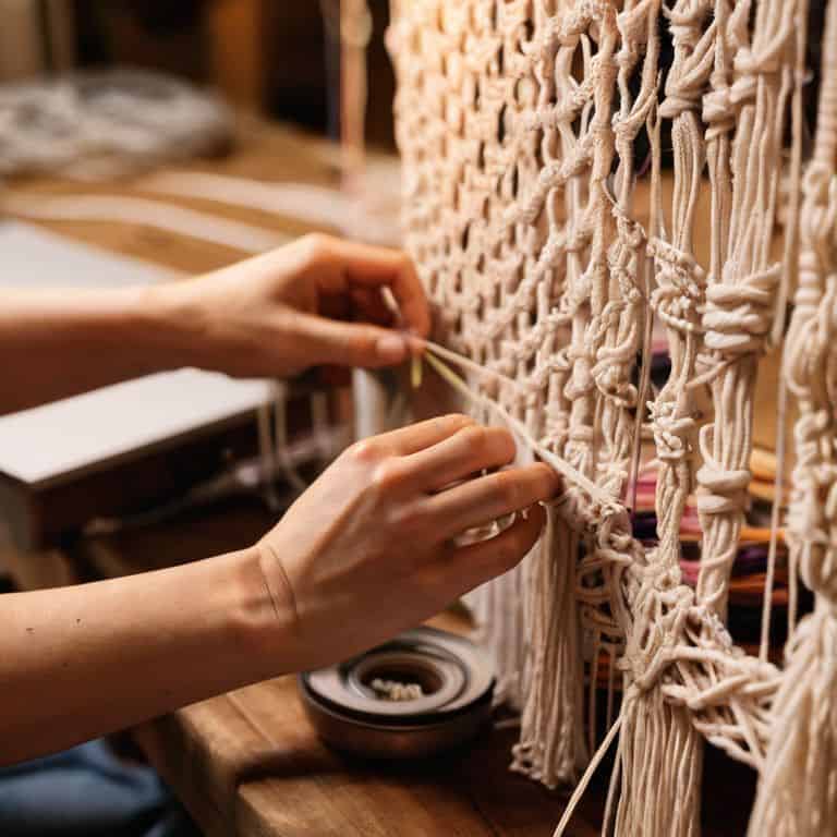 Macrame board for organization