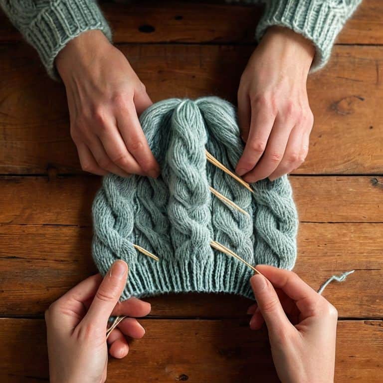 Cable knit hat pattern weaving wisdom