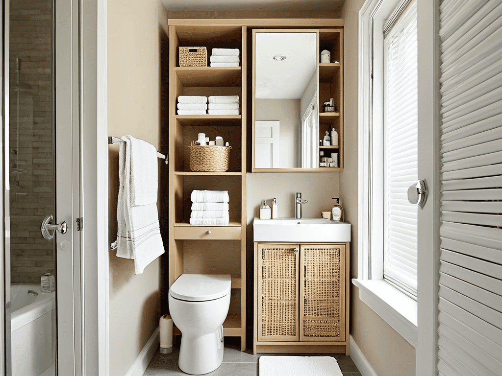 Clever storage ideas for small bathrooms