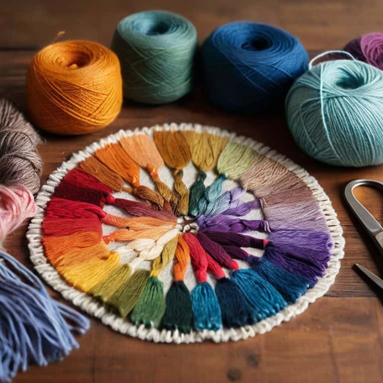Color wheel for yarn pairing guide