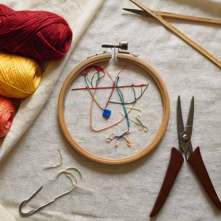 What are needlepoint and cross-stitch