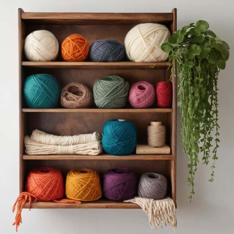 DIY yarn storage shelf tips