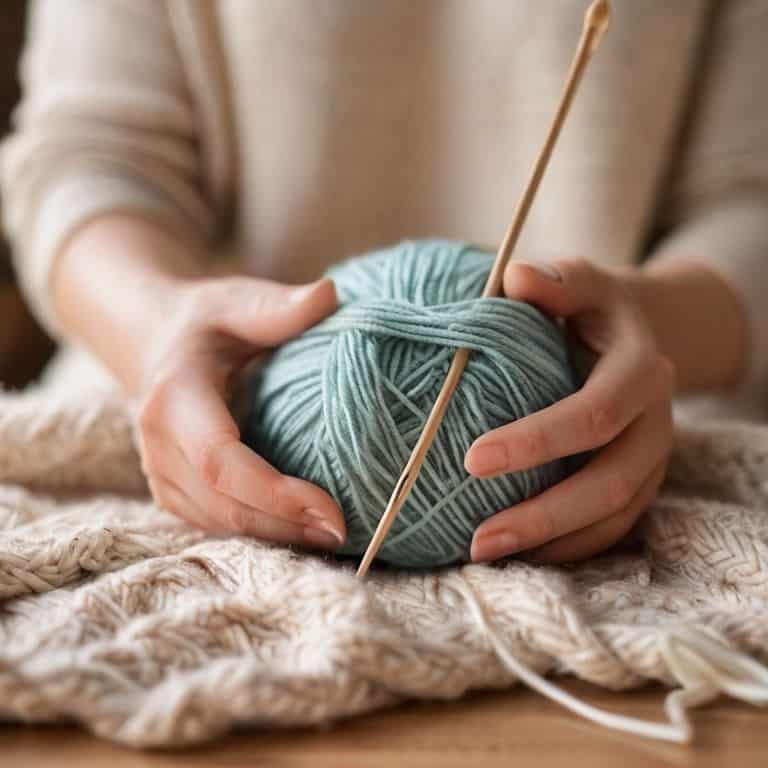 Knitting needles guide