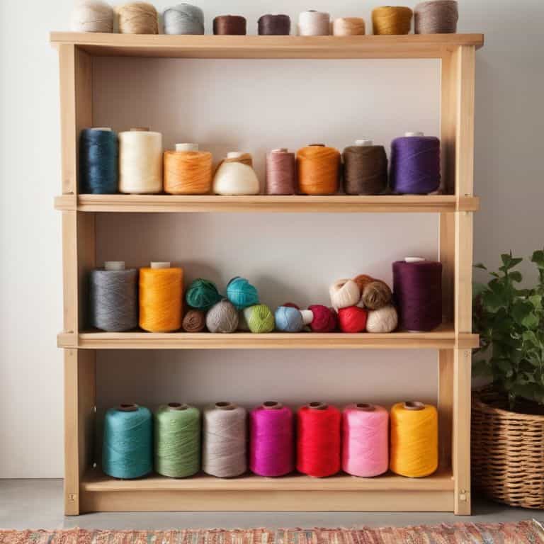 diy yarn storage shelf ideas