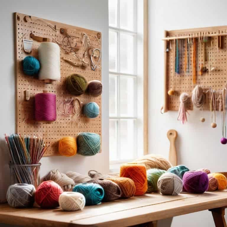 How to build a pegboard for yarn