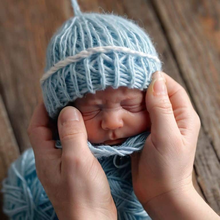 Knitting simple baby hat wisdom