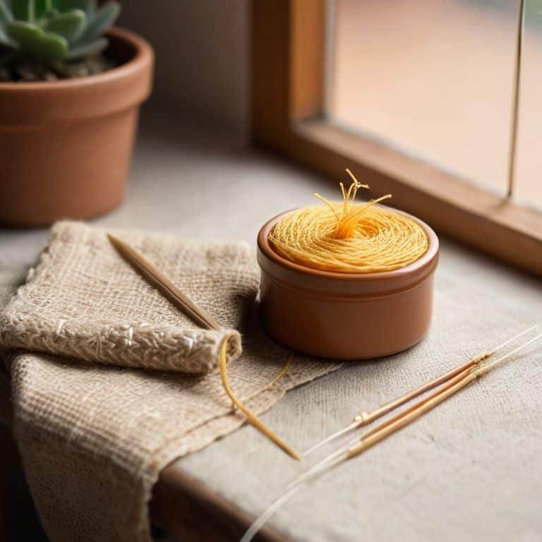 Homemade needle conditioner beeswax