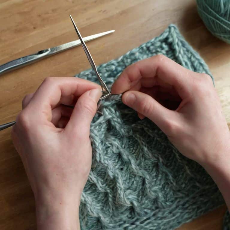 Weaving Wisdom for tucking ends