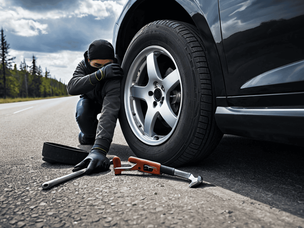 Changing a Flat Tire Quickly