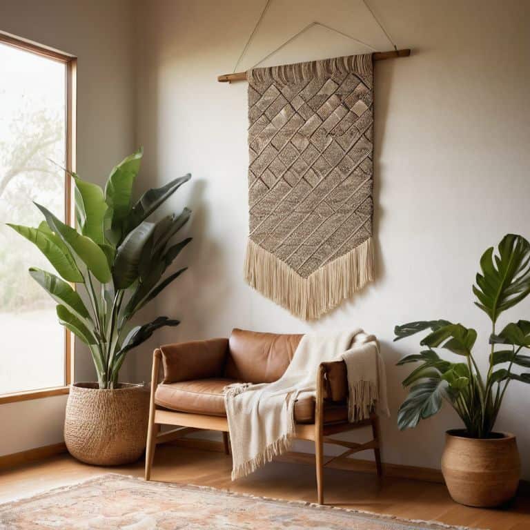 Creative ways to hang woven wall