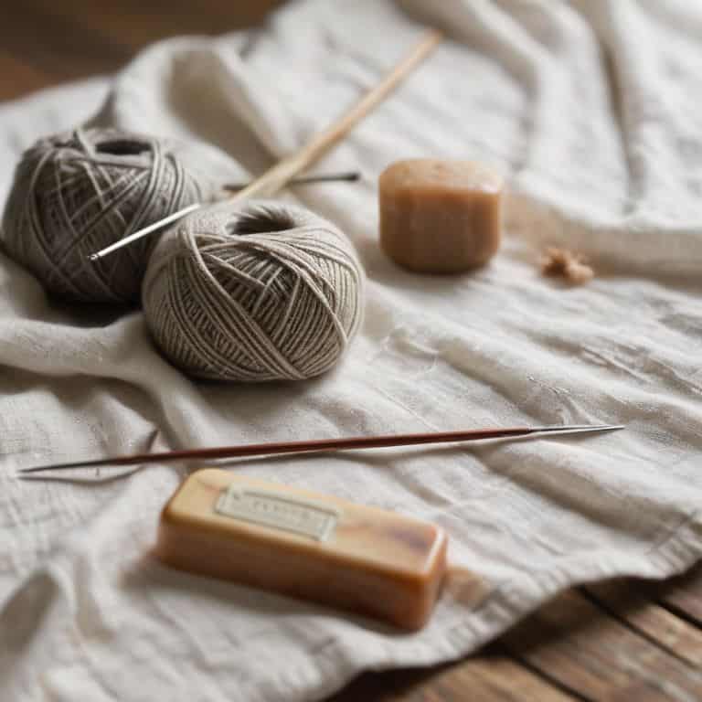Cleaning vintage knitting needles guide