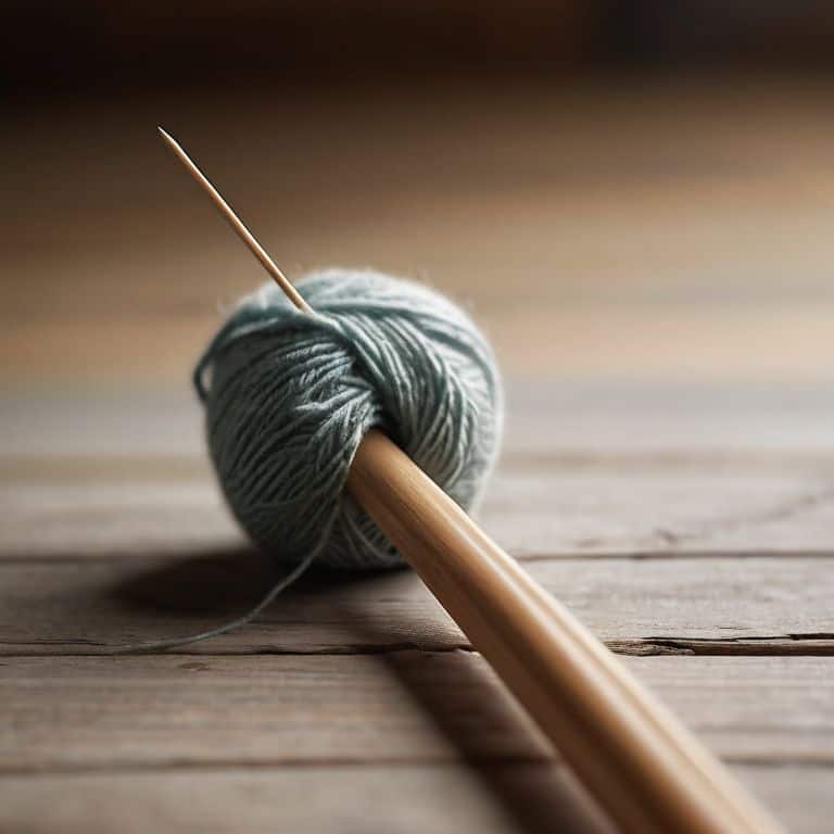Fixing splinter on wooden knitting needle