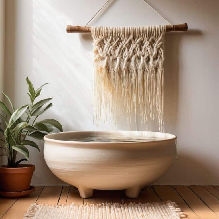 Washing wool wall hanging tutorial