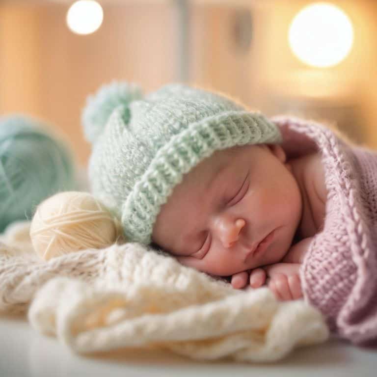 Knitting for premature babies charity work
