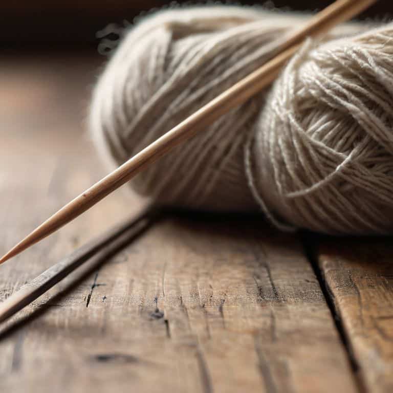 Bent wooden knitting needle rescue tips