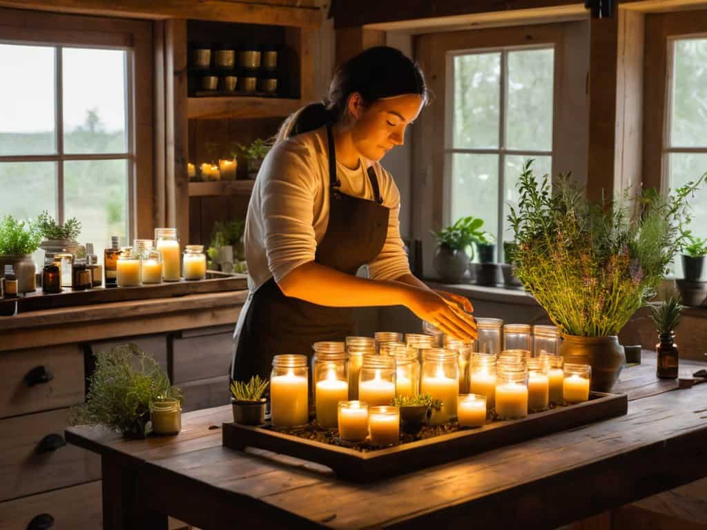 Making natural soy candles at home