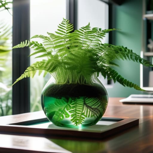 Bringing the Outside In with lush greenery.