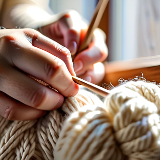 Knitting stitches mark A Beautiful Beginning.