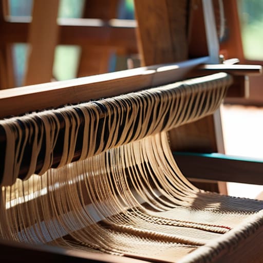 Guide on how to set up a floor loom.